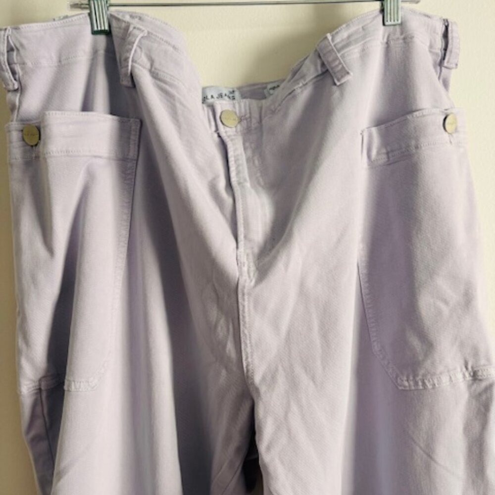 Lola Jeans - High-Rise Willow ML Cargo Pant | Misty Lilac NWT 42 - Picture 8 of 11